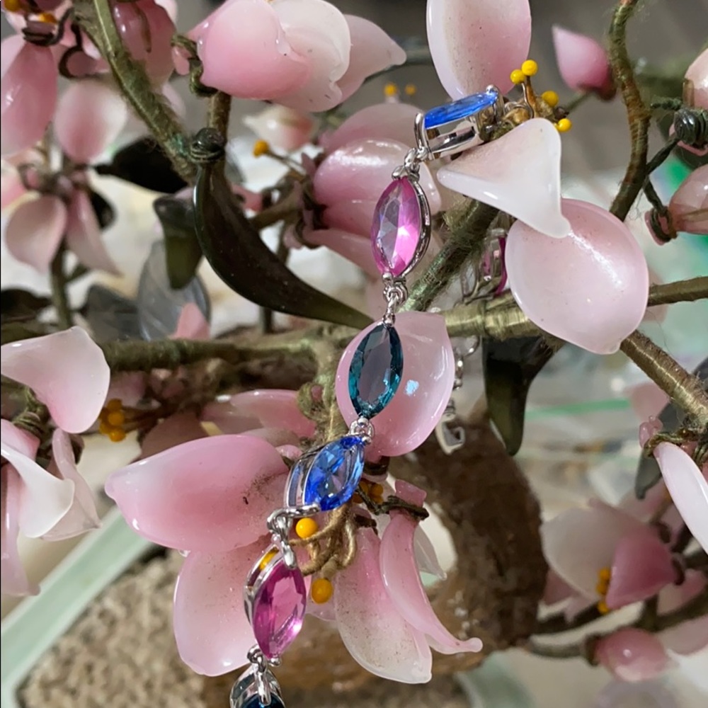Vintage 925 multi stone bracelet